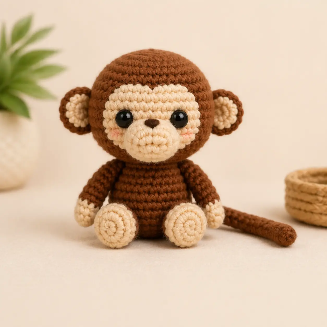 Example crochet piece shown with informal pattern notes before using Visual Crochet Instructions